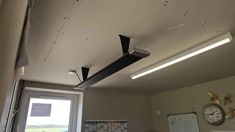 Rose-Pro Far Infrared Ceiling & Wall Heating Panel – Slim, High-Efficiency Metal Heater - Black (500W–4000W)