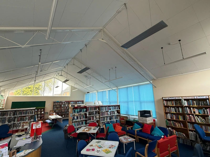 Rose-Pro Far Infrared Ceiling & Wall Heating Panel – Slim, High-Efficiency Metal Heater - Black (500W–4000W)