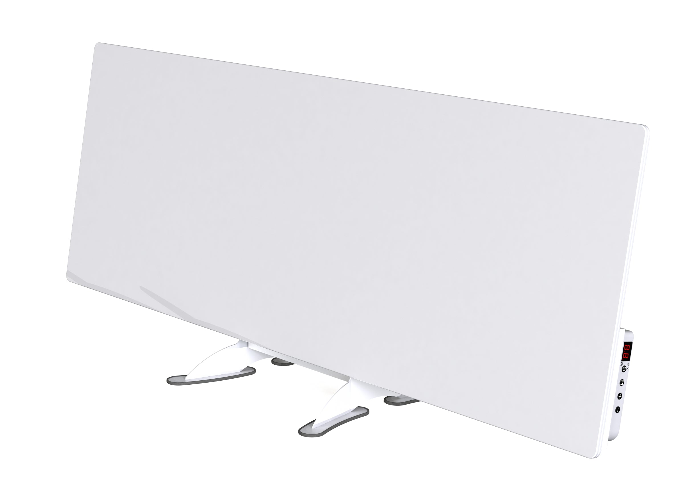 Lavender Smart Glass Far Infrared Heater – Sleek Wall Panel with WiFi Thermostat or Manual Control - White (400W & 800W)