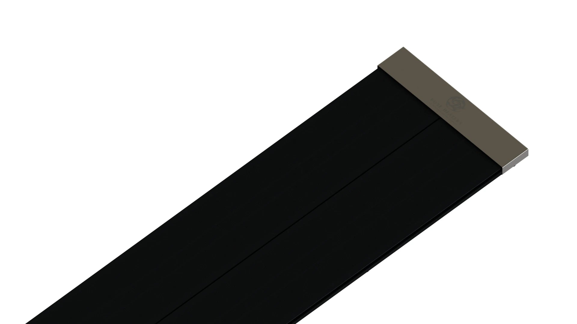 Rose-Pro Far Infrared Ceiling & Wall Heating Panel – Slim, High-Efficiency Metal Heater - Black (500W–4000W)