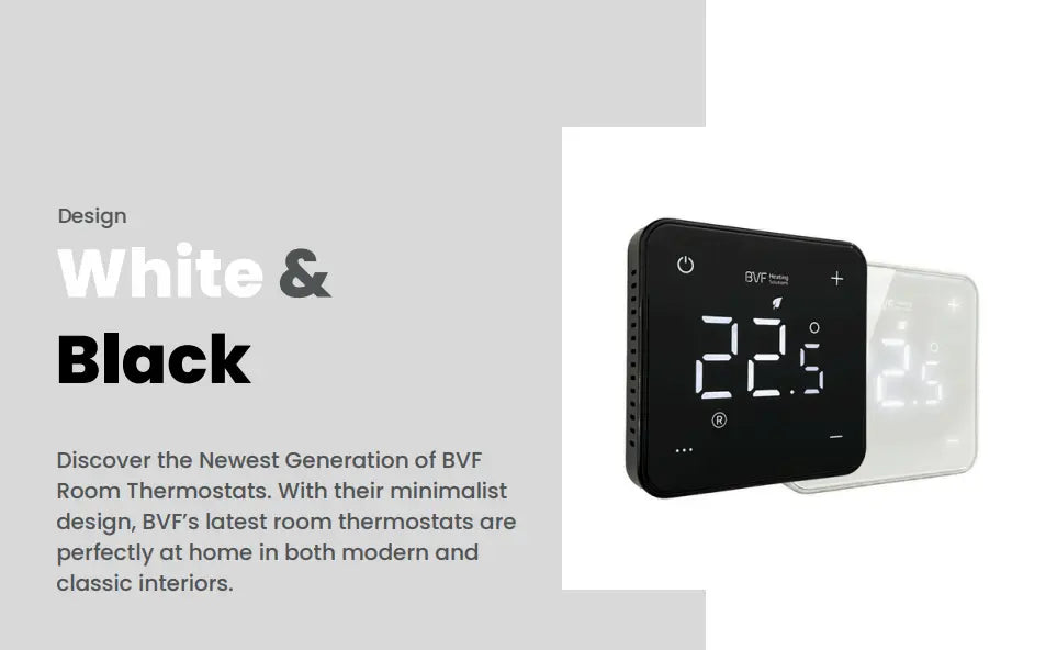 501 Smart WiFi Thermostat – Programmable Heating Controller - Black