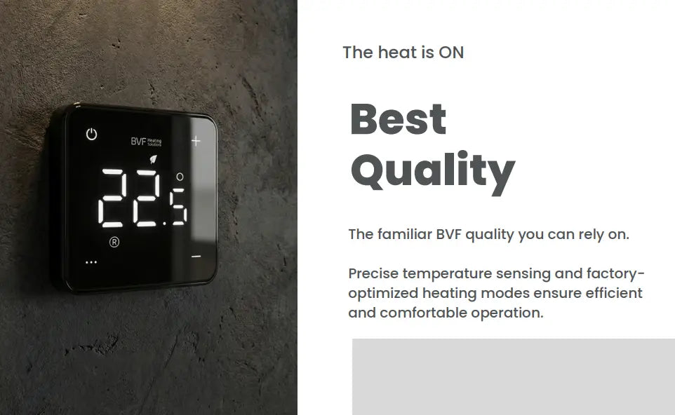 501 Smart WiFi Thermostat – Programmable Heating Controller - Black