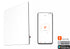 Lavender Smart Glass Far Infrared Heater – Sleek Wall Panel with WiFi Thermostat or Manual Control - White (400W & 800W)