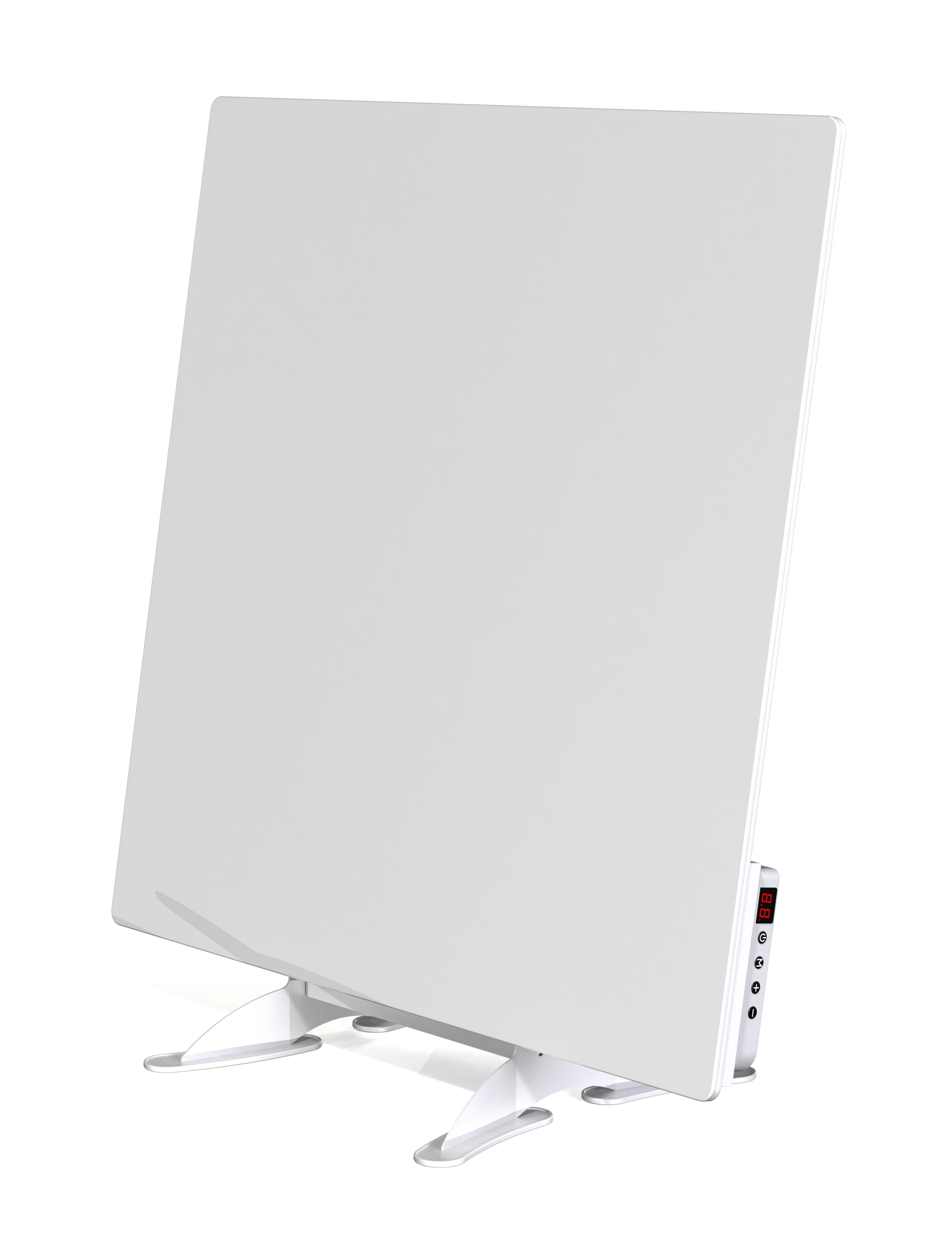 Lavender Smart Glass Far Infrared Heater – Sleek Wall Panel with WiFi Thermostat or Manual Control - White (400W & 800W)