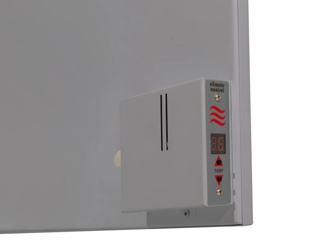 Orchid Far Infrared Metal Heater with Built-In Digital Thermostat – Stylish & Energy-Efficient Heating - Grey (400W-1000W)