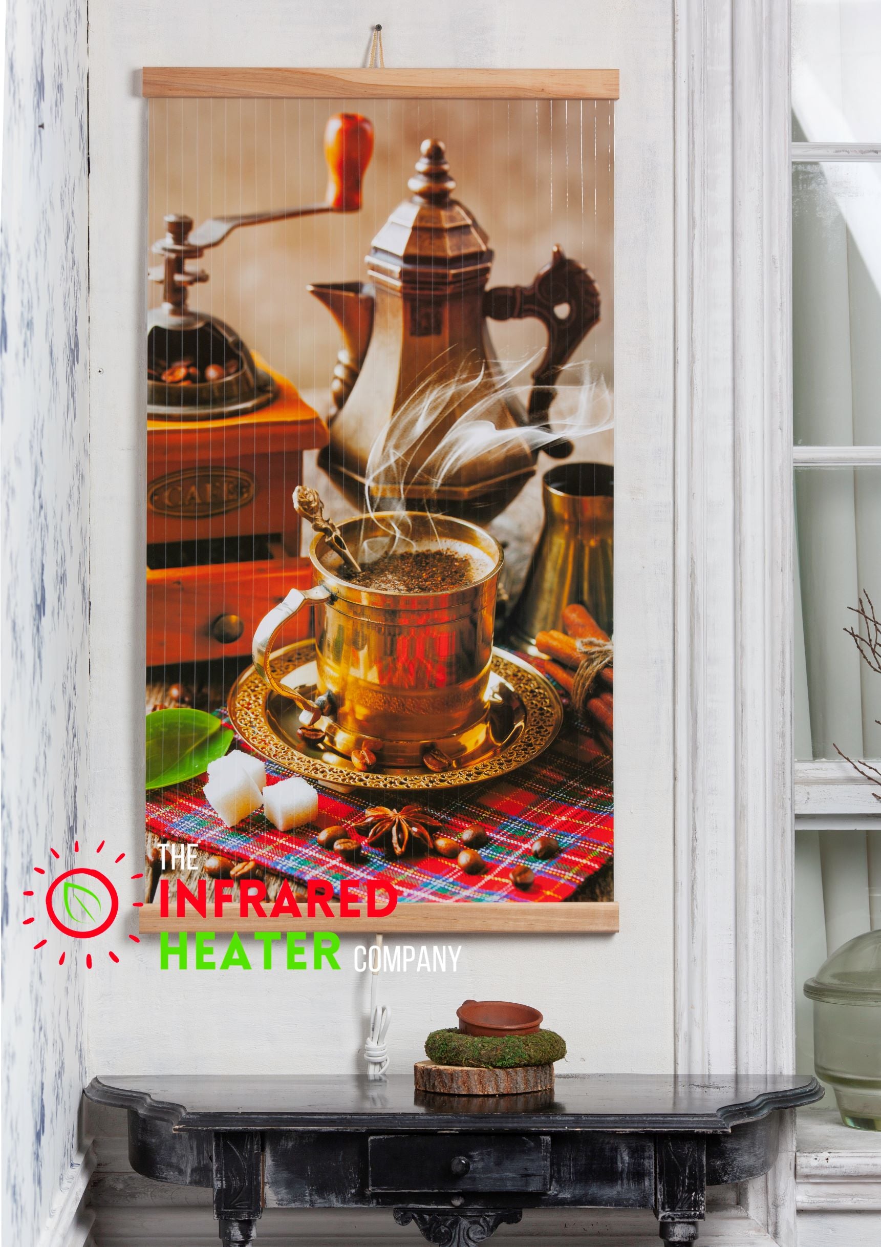 Infrared Wall mounted  Picture Heater. Far Infrared Heating Panel 420W "Coffee"