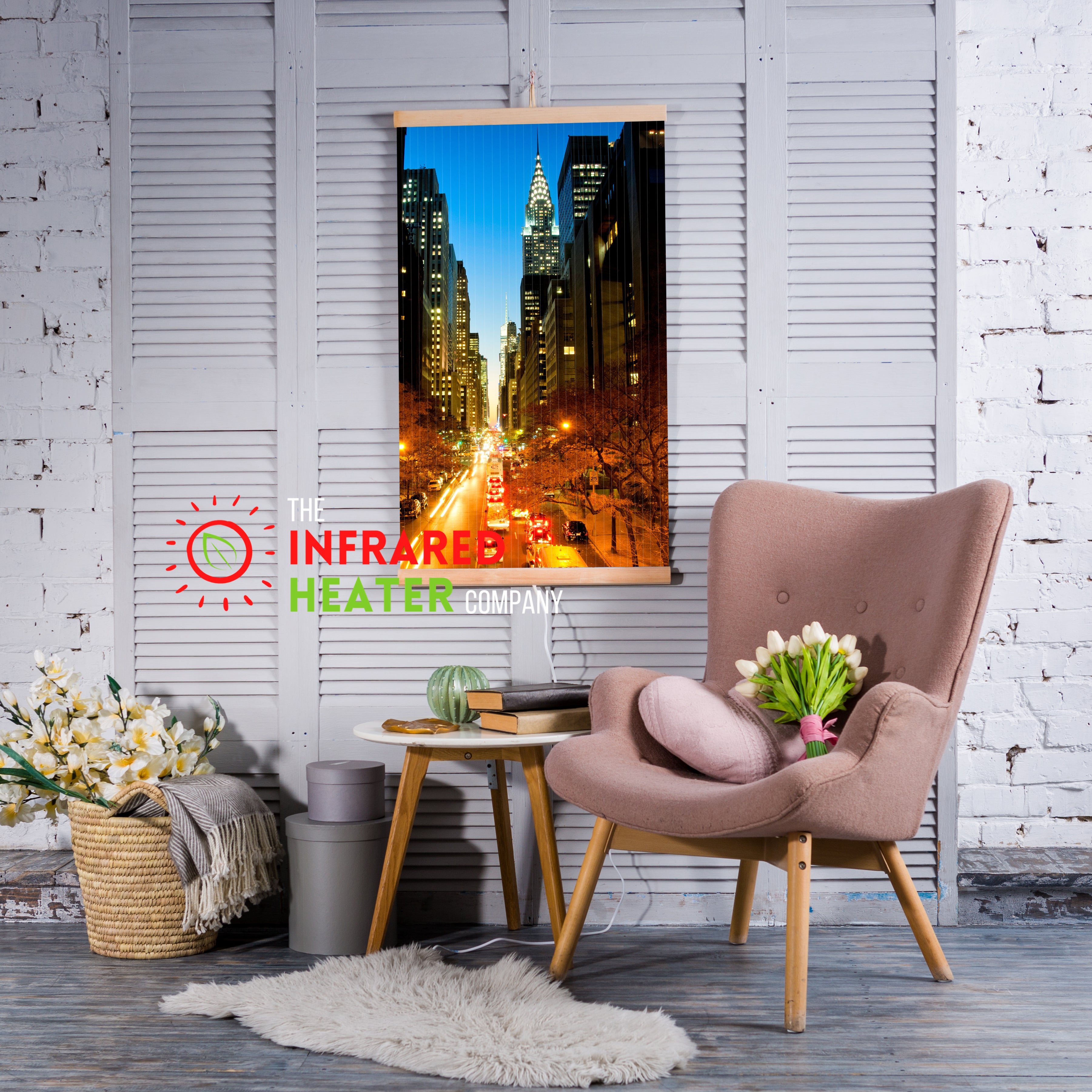 Infrared Wall mounted  Picture Heater. Far Infrared Heating Panel 420W "Manhattan"