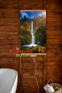 Infrared Wall mounted  Picture Heater. Far Infrared Heating Panel 420W "Waterfall and Bridge"